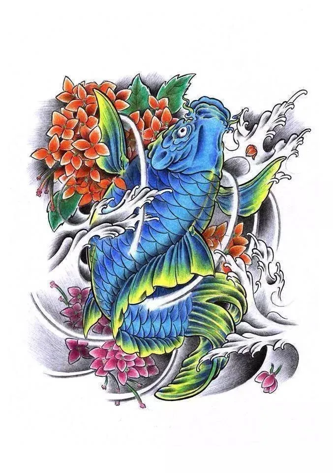 100+ ảnh hình xăm cá chép đẹp ấn tượng