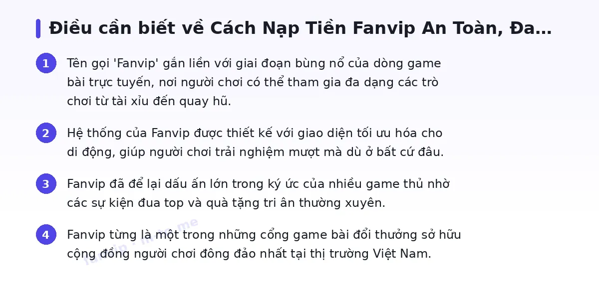 Những điều cần biết về fanvip