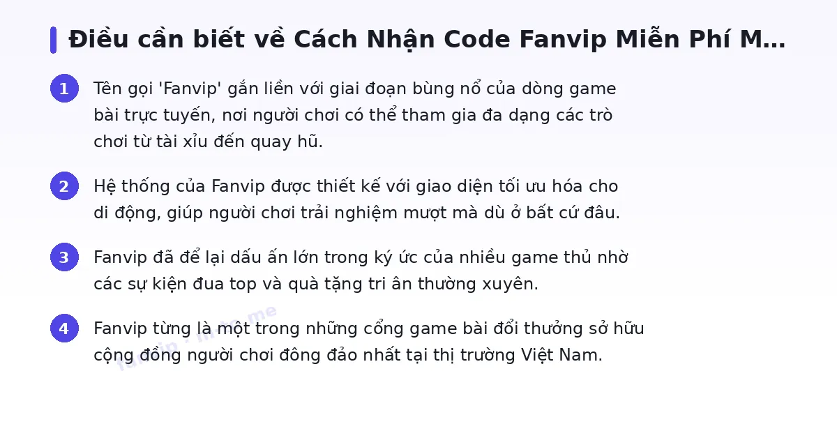 Những điều cần biết về fanvip
