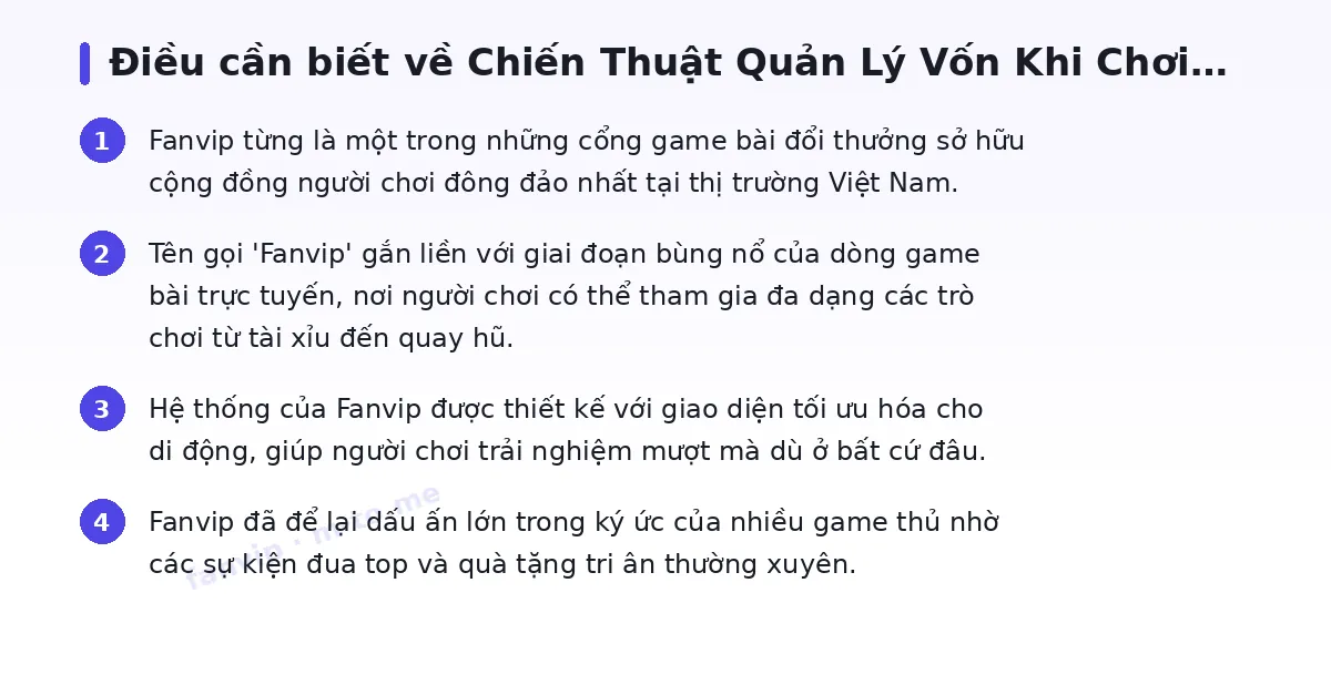 Những điều cần biết về fanvip