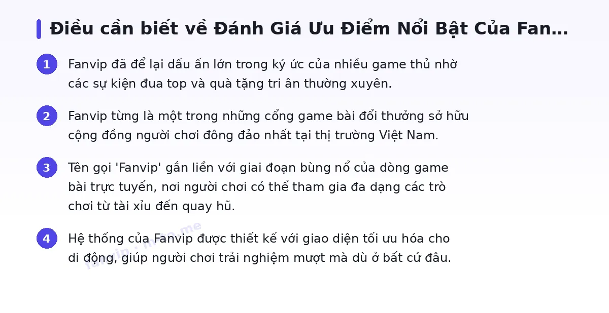 Những điều cần biết về fanvip