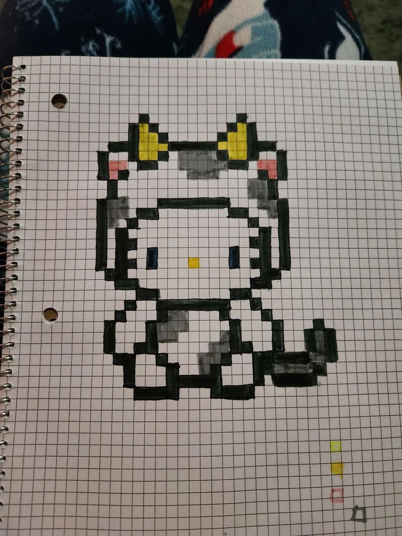 Mẫu hình pixel Hello Kitty 16×16 in A4 thành quà gây sốt · ảnh 2