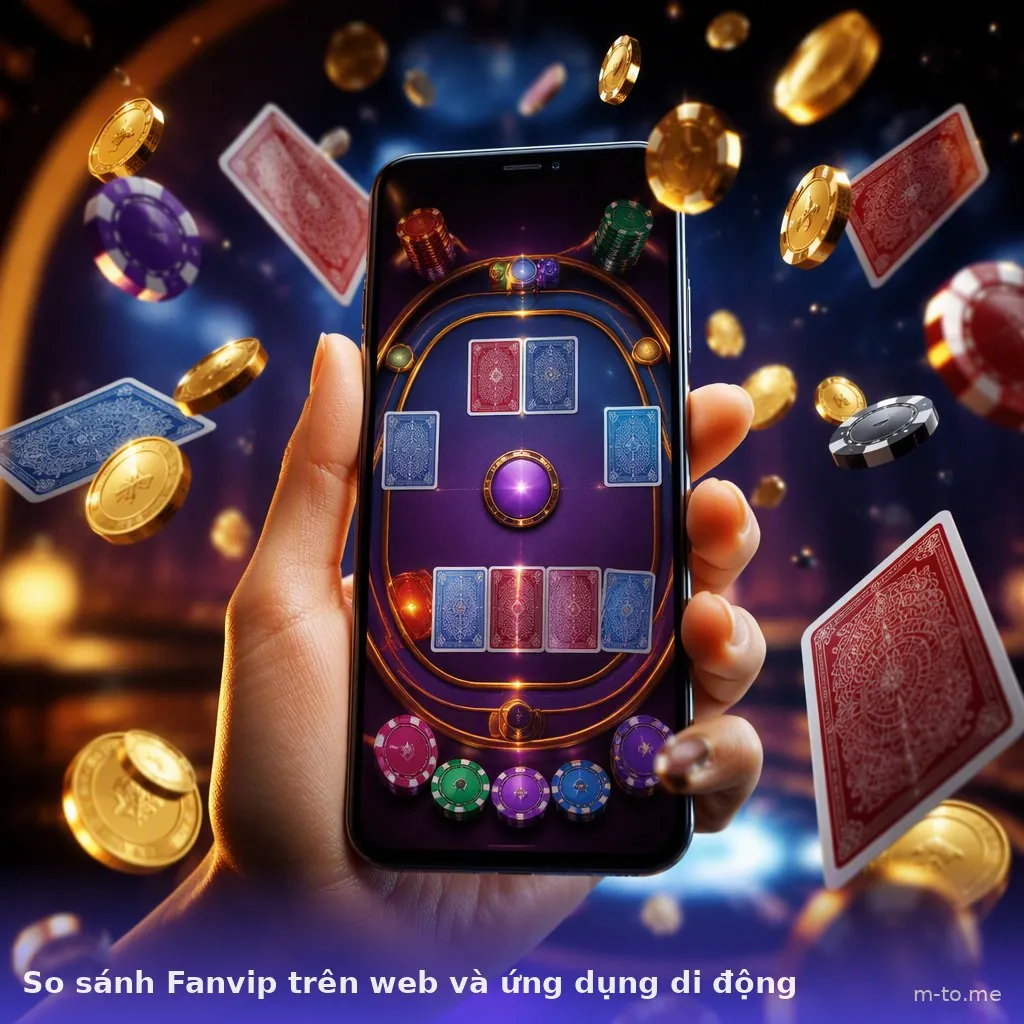 So sánh Fanvip trên web và ứng dụng di động