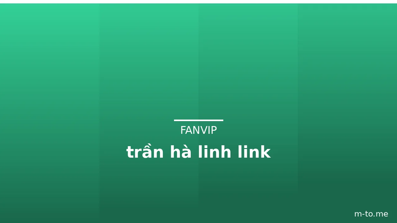 trần hà linh link